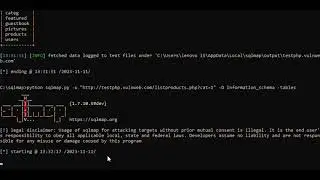 How to use sqlmap on a windows pc