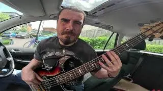 ...thrashing the parking lot