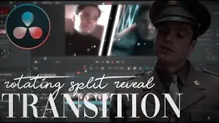 rotating split reveal transition | Davinci Resolve (music prod by lee)