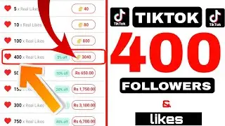 How to get 400 Followers and likes on Tiktok. get more followers on tiktok 2022.