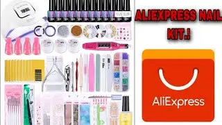 Bought A Nail kit from Aliexpress //ALIEXPRESS NAIL KIT.  ALIEXPRESS NAIL HAUL UNBOXING