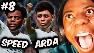 Speed ve Arda Güler Bitirici İkili!! | iShowSpeed FC 24 Oyuncu Kariyeri Rebuild #8