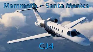 Mammoth to Santa Monica IFR in the Citation CJ4 (CRAZY APPROACH)