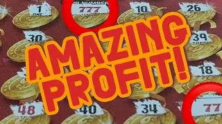 Huge Profit Session ‼️ Triple Red 7’s #california #lottery #scratchers #boomboom