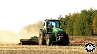 Быстро и хорошо. Предпосевное дискование. Трактор John Deere 8295R с бороной Amazone Catros