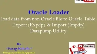 How to Perform Oracle Loader Export (Expdp) & Import (Imopdp) Datapump utility. /* Step By Step /*