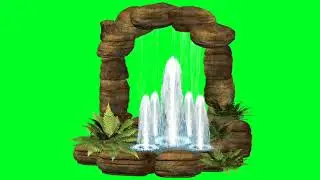 Water Fountain Green Screen effect HD footage || Green Screen Water Fountain No Copyright