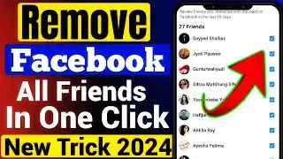 Facebook all friend unfriend in one click 2024 | How to unfriend all friends on facebook at once .