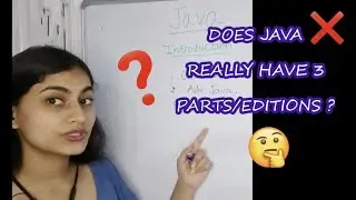 Does Java really have 3 parts/editions ?