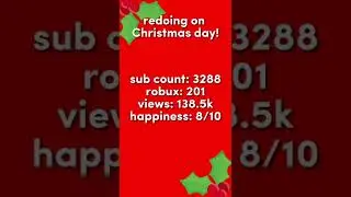 redoing on Christmas day!