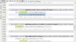 JAVA #22 SH6 how to Create Event SelectionChange of JTable