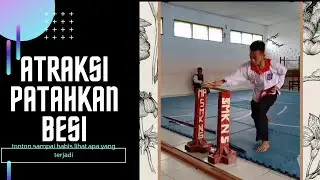 Atraksi Patahkan besi || aksi pertama gagal lihat aksi selanjutnya #atraksi
