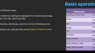 Pandas | Part 1 | Data Science | Python with GEC Bharuch #python #datascience #coding