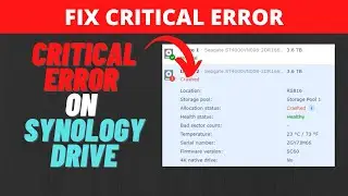 How to Repair Synology Volume when receiving critical error