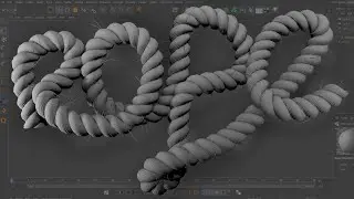 3D Rope with Hairs | Cinema 4D Modeling Tutorial