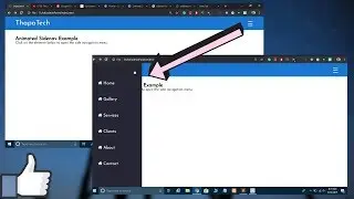 Animated Responsive SideBar Menu using HTML CSS & JavaScript
