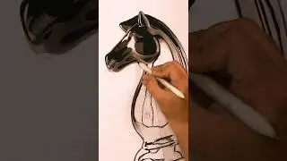 Lets add the shiny details to the knight’s head ♟️.