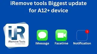 iRemove tools Biggest update for A12+ (Notification, iMessage and Facetime fix on rebypass)