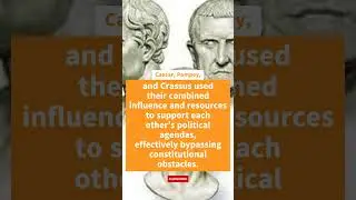 What Was the First Triumvirate?? #shortsfeed #ancient#romans #trimumvirate