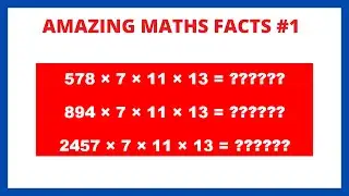 Amazing Maths Facts | Multiplication Facts | MATH MAGIC
