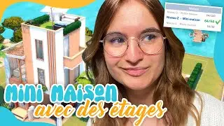 ☾ On construit une MINI maison avec DES étages ? 😎 | Challenge - SIMS 4 ☽
