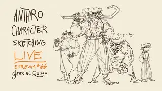Sketching Anthropomorphic Crime Bosses! - Livestream #66