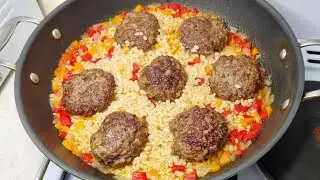 ПЕРЛОВКА с котлетами. Pearl barley with cutlets. ENG SUB