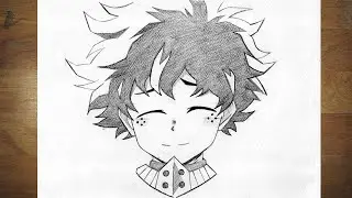 How To Draw Midoriya Izuku | My Hero Academia Drawing - Easy Step By Step Tutorial