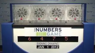 Evening Numbers Game Drawing: Sunday, January 1, 2012