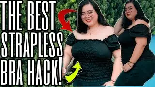 THE BEST! STRAPLESS BRA HACK FOR BIG BOOBS! (Tagalog) | Philline Ina
