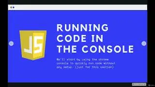 JS values and variables: Running Code in the JS Console --The Modern JavaScript Boot Camp