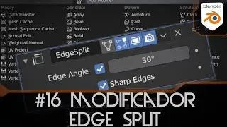 #16 Edge Split Modifier en Blender 2.9 - Modificadores Blender