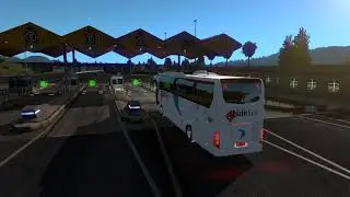Euro Truck Simulator 2 Bus trip to Pamplona with MB Travego 16 SHD Bluetec6
