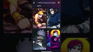 🔮Naruto🔥+🏮Sasuke🗡+💥Kakashi⚔+🏜Gaara⏳Edit