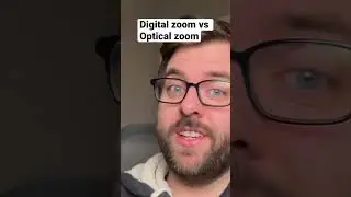 Explaining the difference between digital zoom and optical zoom used in the vertigo effect.