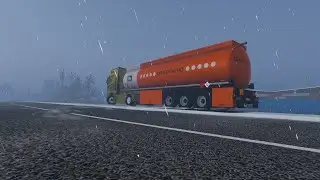 Euro Truck Simulator 2. 1.48.  Стрим.  Огнеопасный груз по скользкой дороге