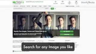 How to download 3 Free Photos from Fotolia.com Stock Agency