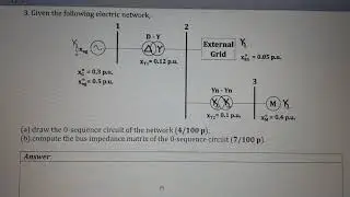 Z bus formation using O (zero) Sequence circuit A practical example 06