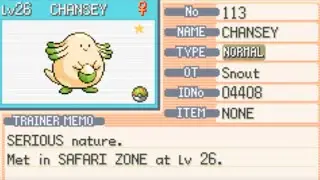 LIVE SHINY CHANSEY CAUGHT IN THE SAFARI ZONE!!!