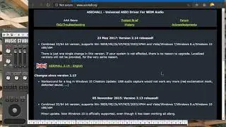 Music Studio, Installing and using ASIO4ALL driver