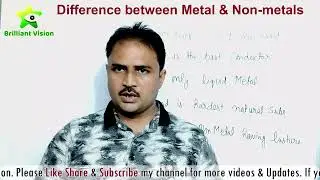Important facts about Metals and Non Metals  ll