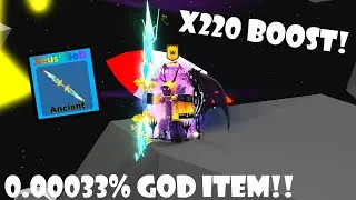 ROBLOX | ⚡ Getting the 0.00033% Chance Zeus' Bolt in Super Power Fighting Simulator [INSANE STATS]