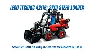 LEGO Technic 42116: Skid Steer Loader: In-depth Review, Speed Build & Parts List