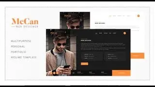 McCan - Creative Personal Portfolio Template | Themeforest Templates