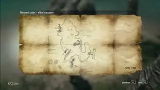 Assassins Creed 4 - Treasure Map - 579, 720 Andreas Island