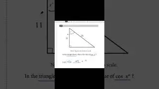 TRIGS -Basic-COS of an Angle - How to find? #satprep #exam #gcse #examtips #maths @SetteleTutoring