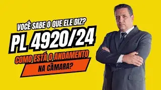 PL 4920/24 🚨HOW IS IT GOING IN THE CHAMBER OF DEPUTIES? DO YOU KNOW WHAT IT SAYS?