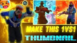 MAKE THIS 1VS1 FREE FIRE 🔥THUMBNAIL#TUTORIAL #THUMBNAIL EDITING TUTORIAL 🥵🥵