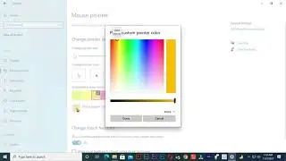 How to change mouse pointer color.