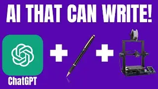 Writing with a 3D Printer!  | AI THAT CAN WRITE